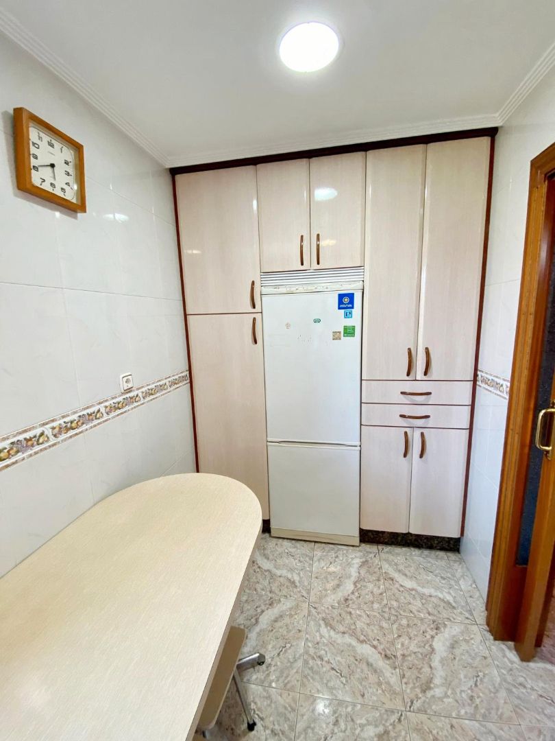 Kitchen of Flat for sale in Gijón   with Heating, Storage room and Furnished