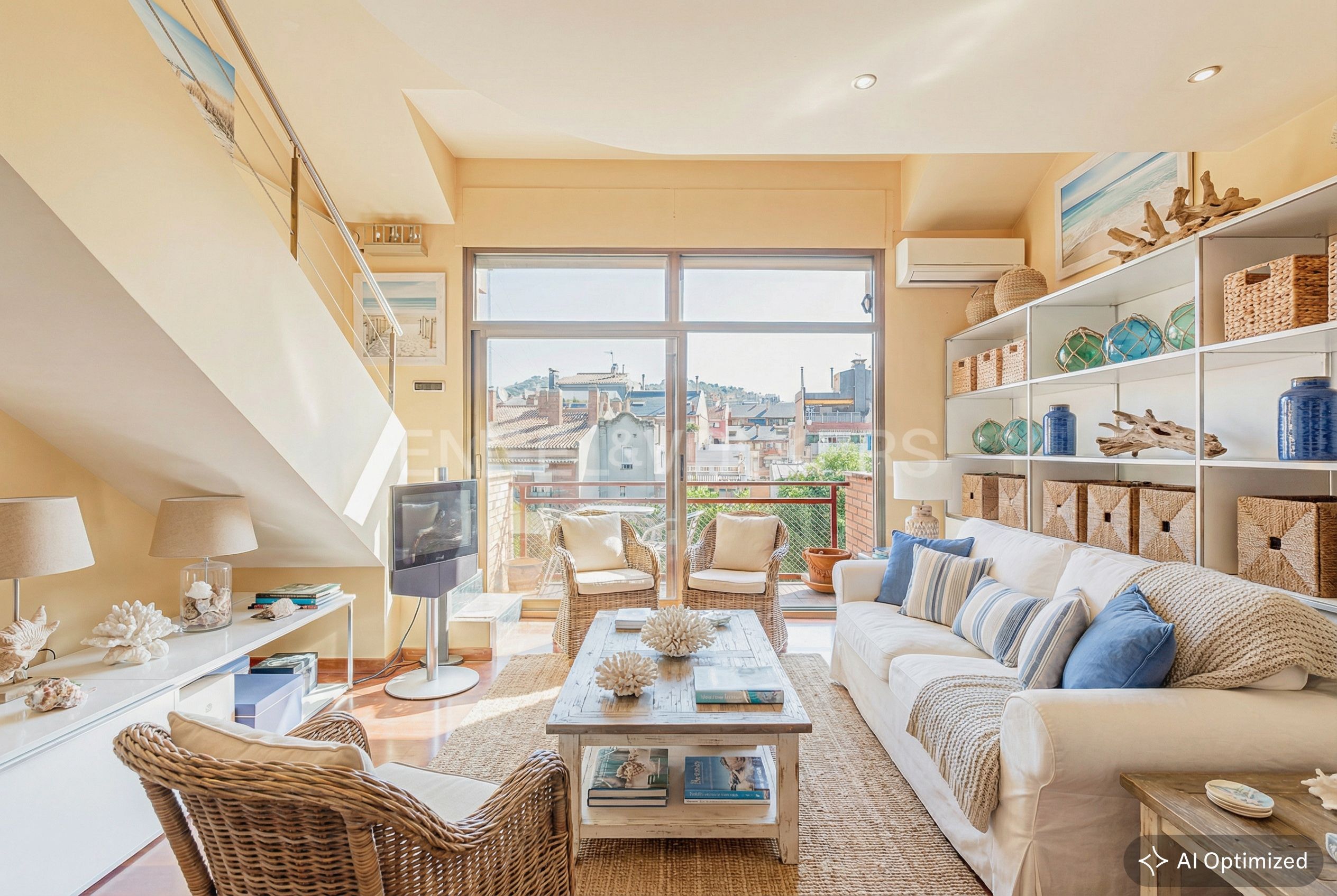 Living room of Duplex for sale in  Barcelona Capital  with Air Conditioner, Heating and Parquet flooring