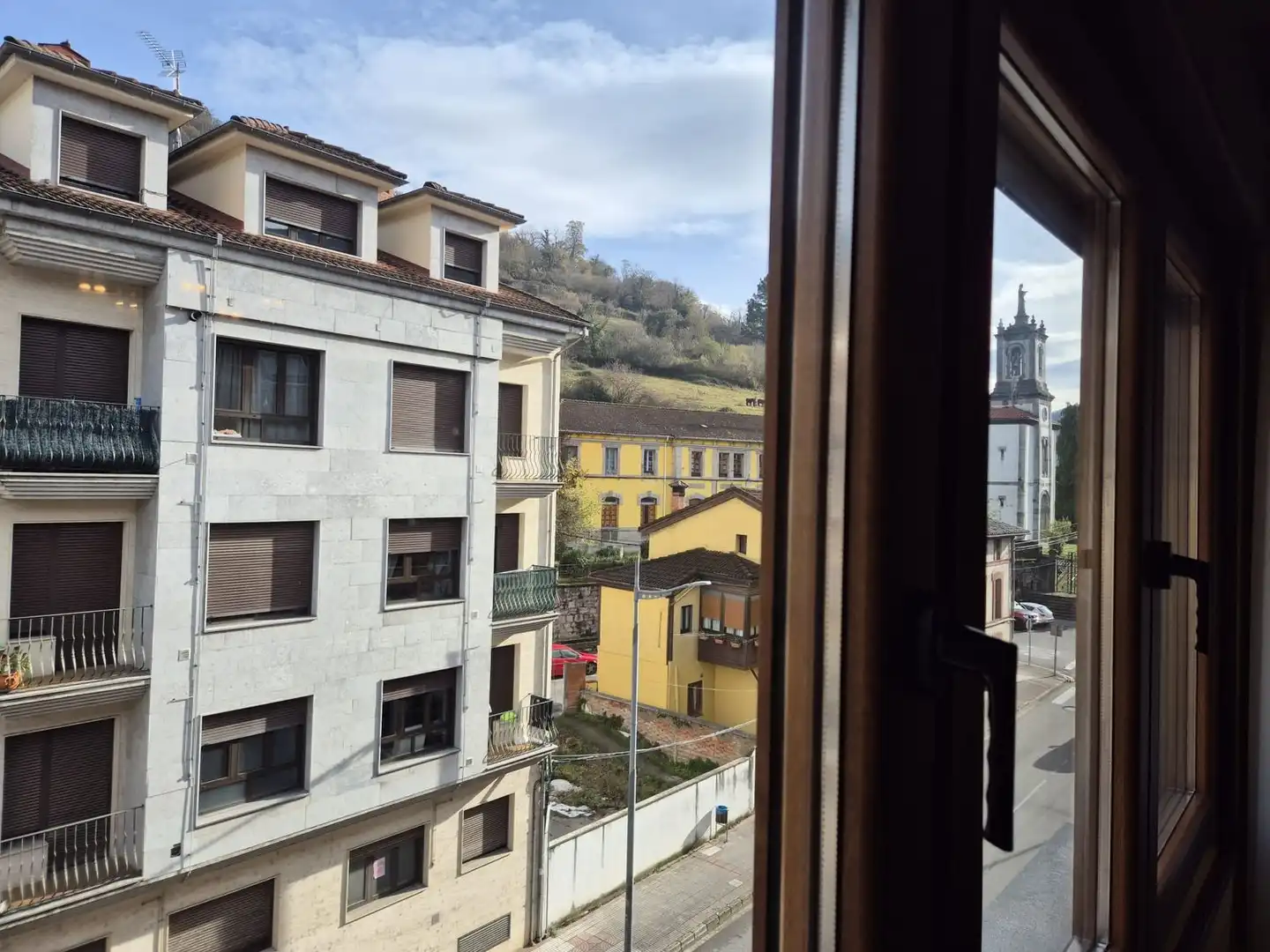 Exterior view of Flat for sale in Aller  with Terrace, Storage room and Swimming Pool