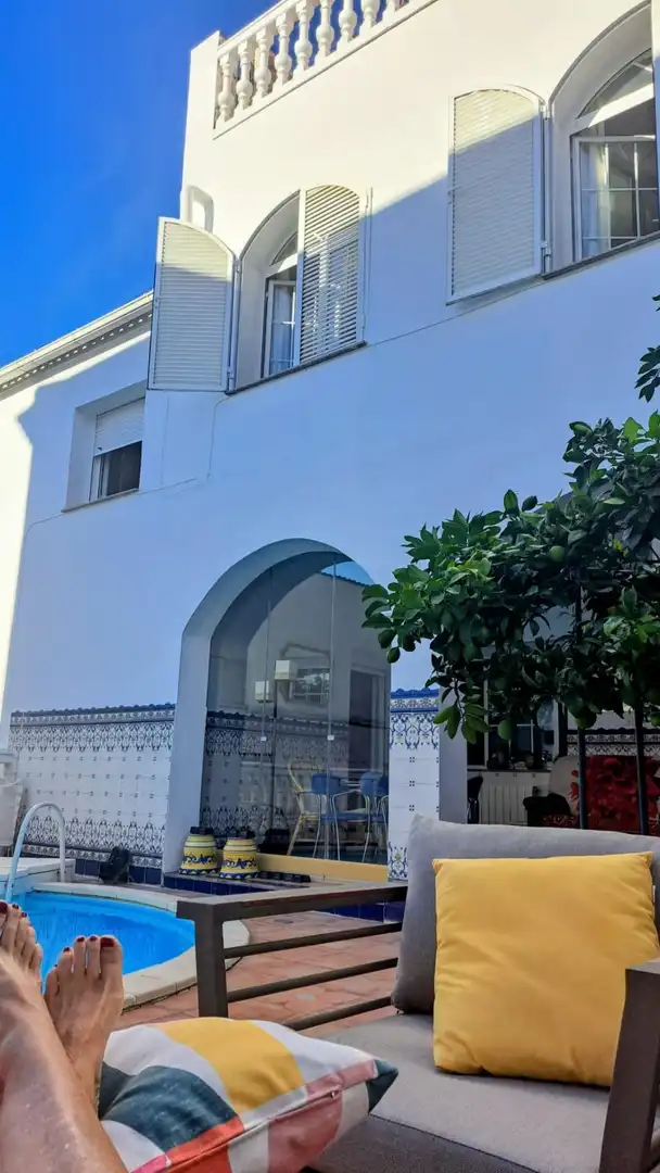 Vista exterior de Casa o chalet en venta en Salvatierra de los Barros con Aire acondicionado, Terraza y Trastero