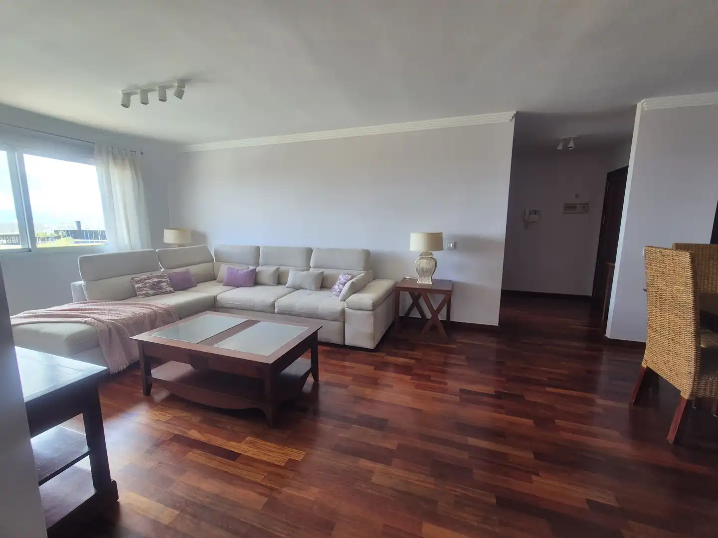 Sala de estar de Piso de alquiler en Las Palmas de Gran Canaria con Jardín privado, Trastero y Amueblado