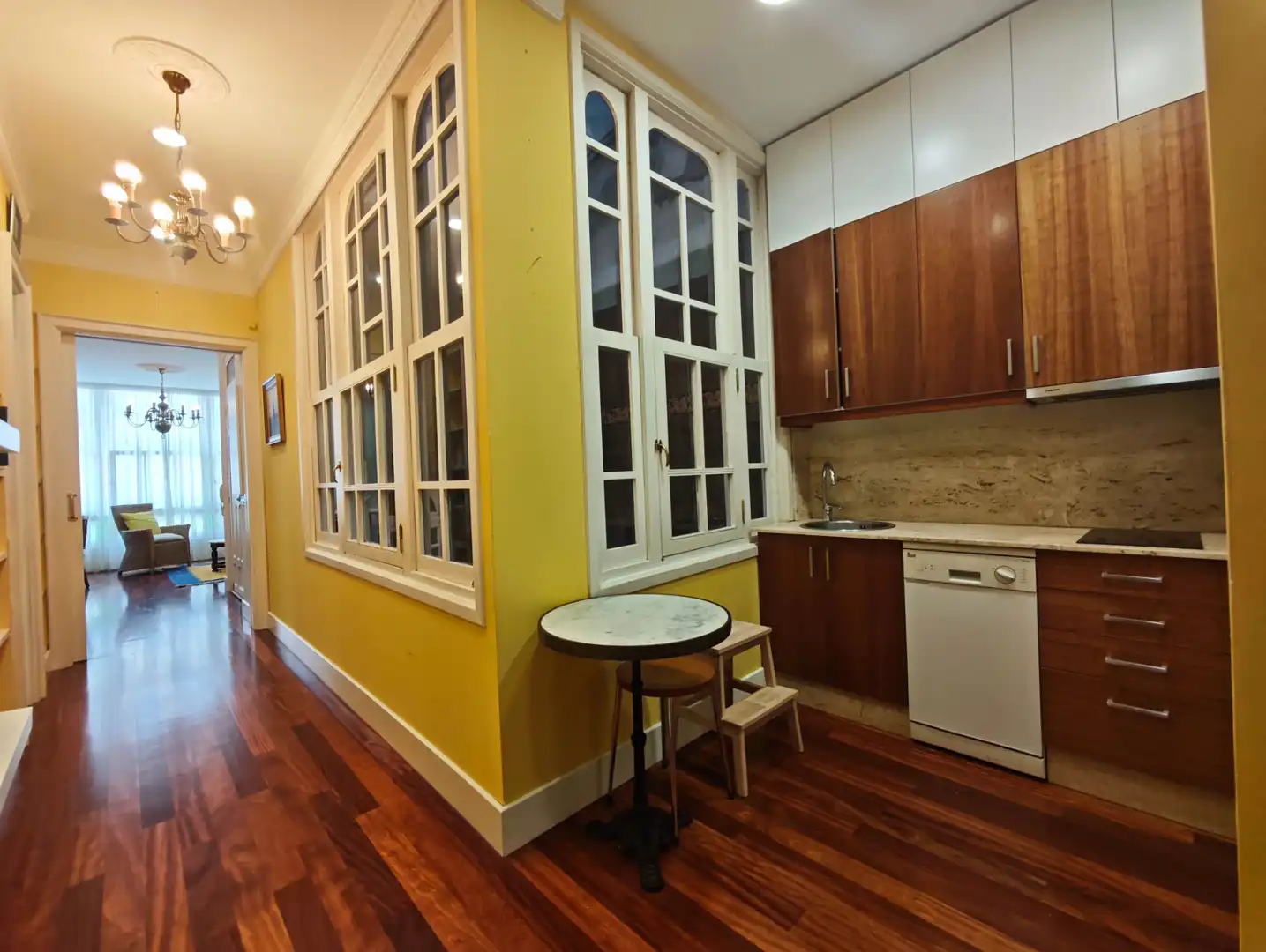 Cocina de Piso de alquiler en Ferrol con Calefacción, Parquet y Terraza