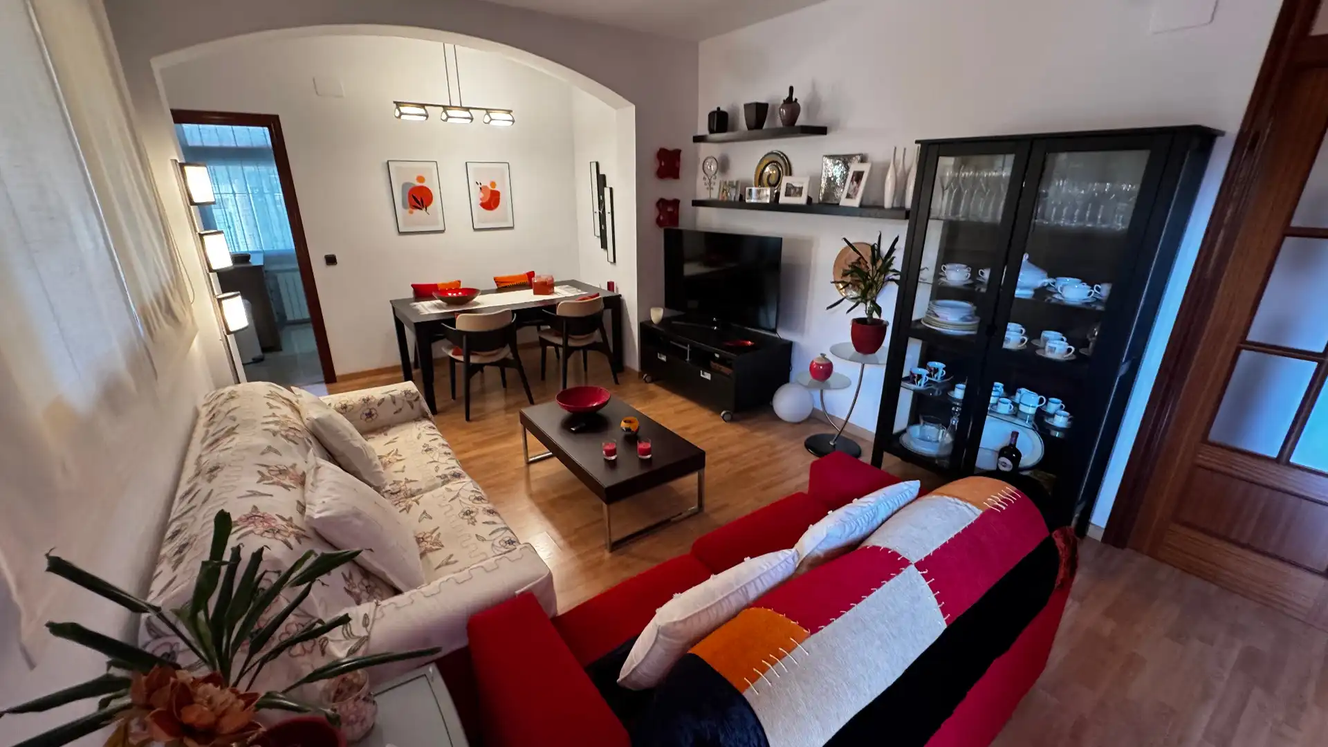 Wohnzimmer von Wohnung zum Verkauf in Roda de Berà mit Klimaanlage, Heizung und Parkett