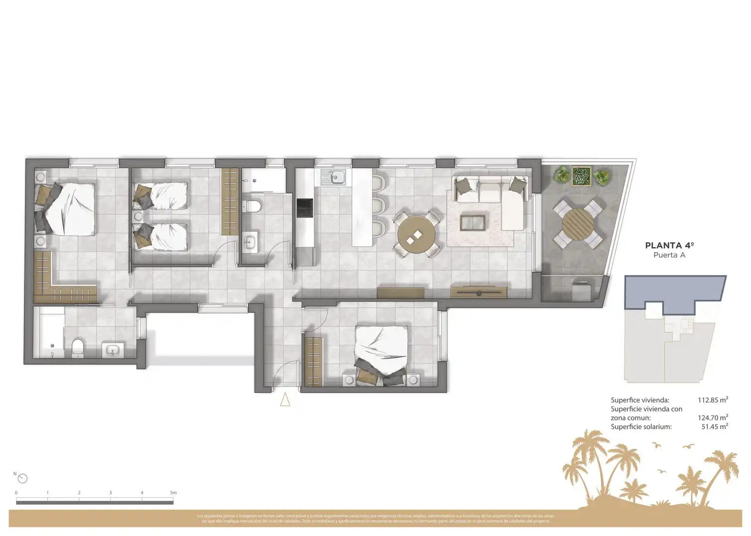 Penthouse mit Pool zum Verkauf in Pueblo, imagen 9