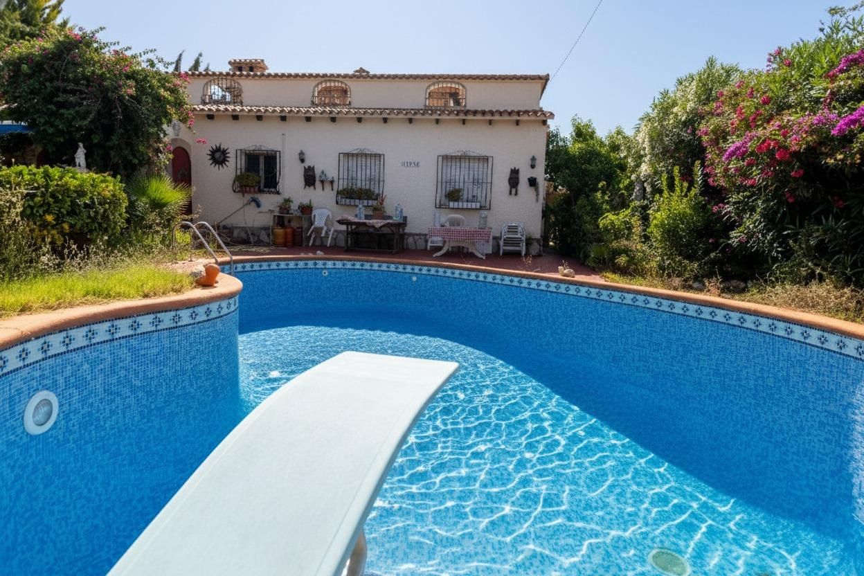 Piscina de Casa o xalet en venda en Els Poblets amb Calefacció, Jardí privat i Terrassa