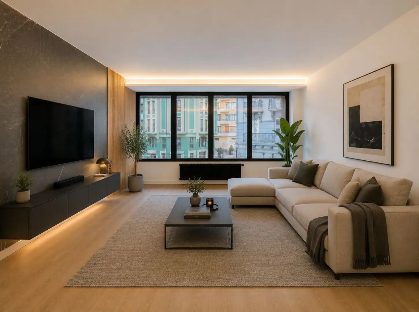 Living room of Flat for sale in Gijón   with Heating