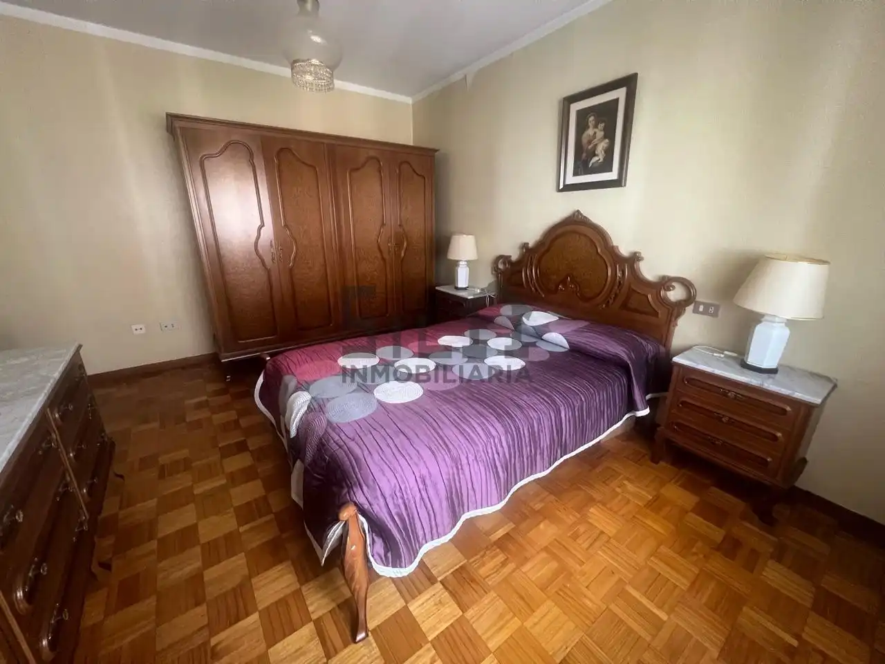 Bedroom of Flat for sale in O Carballiño    with Heating, Parquet flooring and Furnished