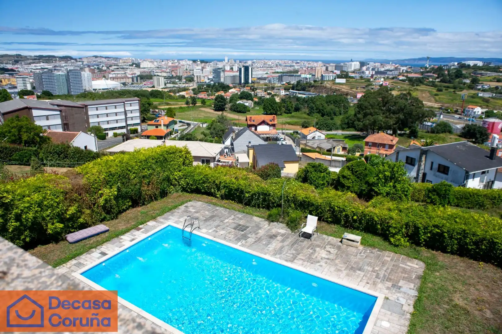 Swimming pool of Houses for sale in A Coruña Capital   with Heating, Private garden and Terrace