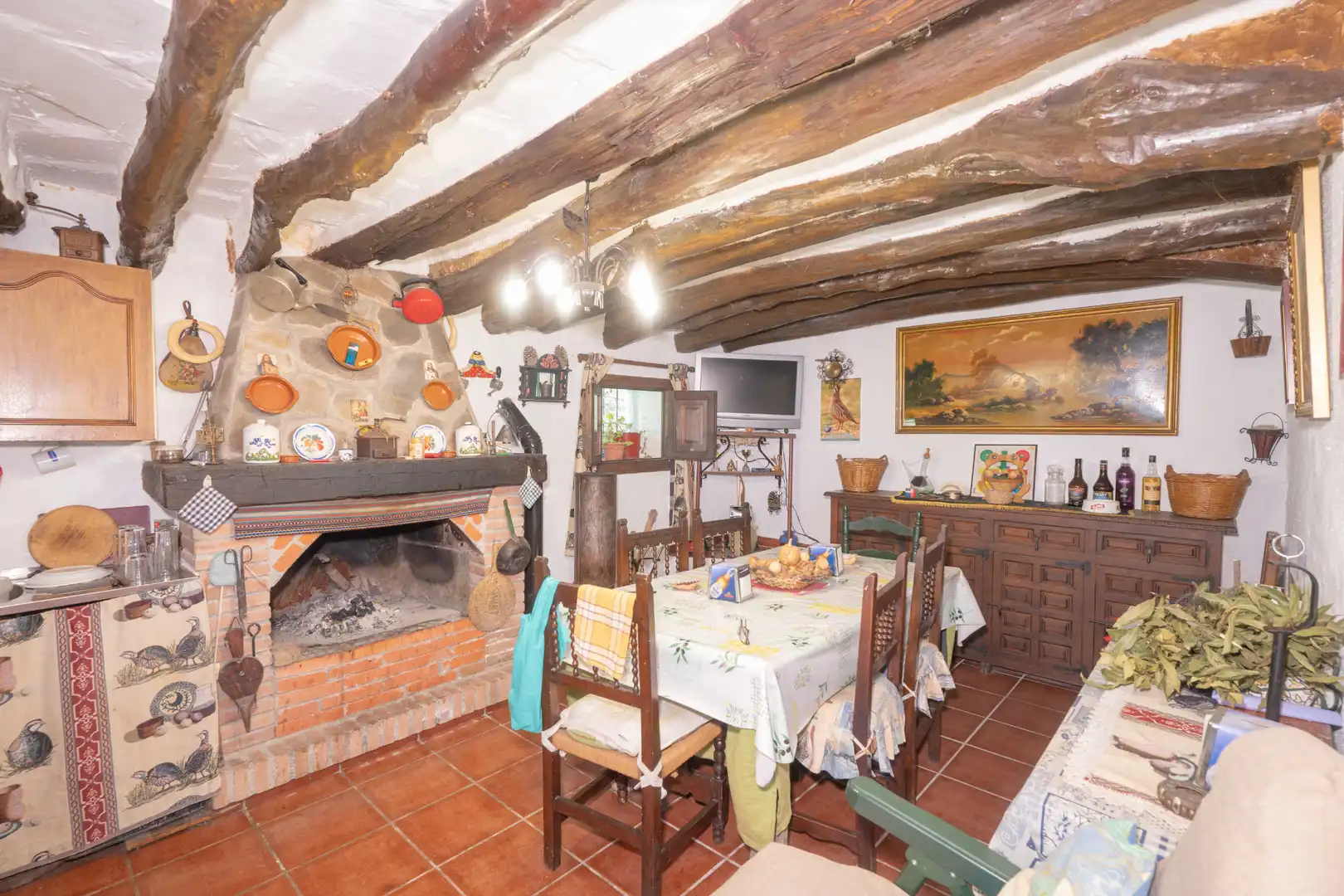 Comedor de Casa adosada en venta en Paterna del Río con Amueblado y Balcón