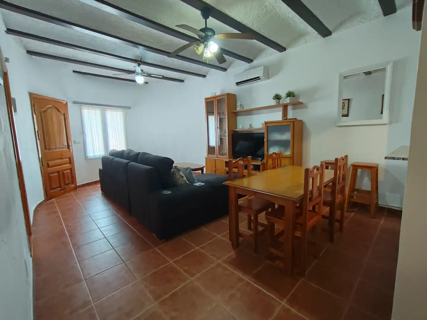 Living room of Flat for sale in Cuevas del Almanzora  with Air Conditioner, Terrace and Furnished