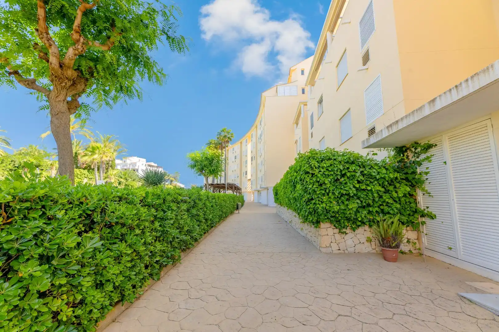 Vista exterior de Piso en venta en Jávea / Xàbia con Aire acondicionado, Jardín privado y Terraza