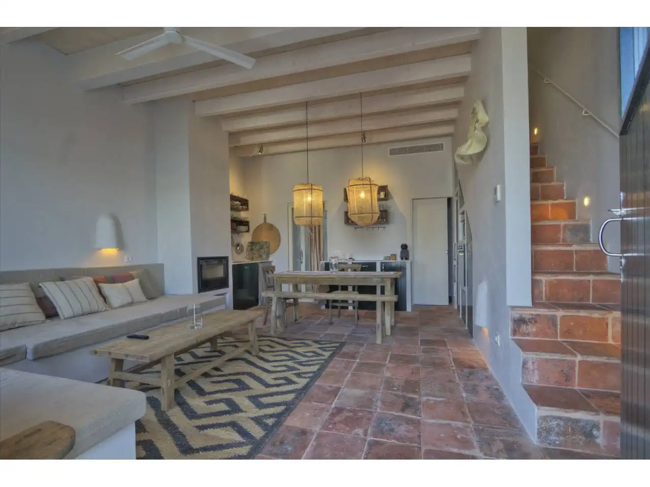 Sala de estar de Casa o chalet en venta en Es Castell con Aire acondicionado, Terraza y Amueblado