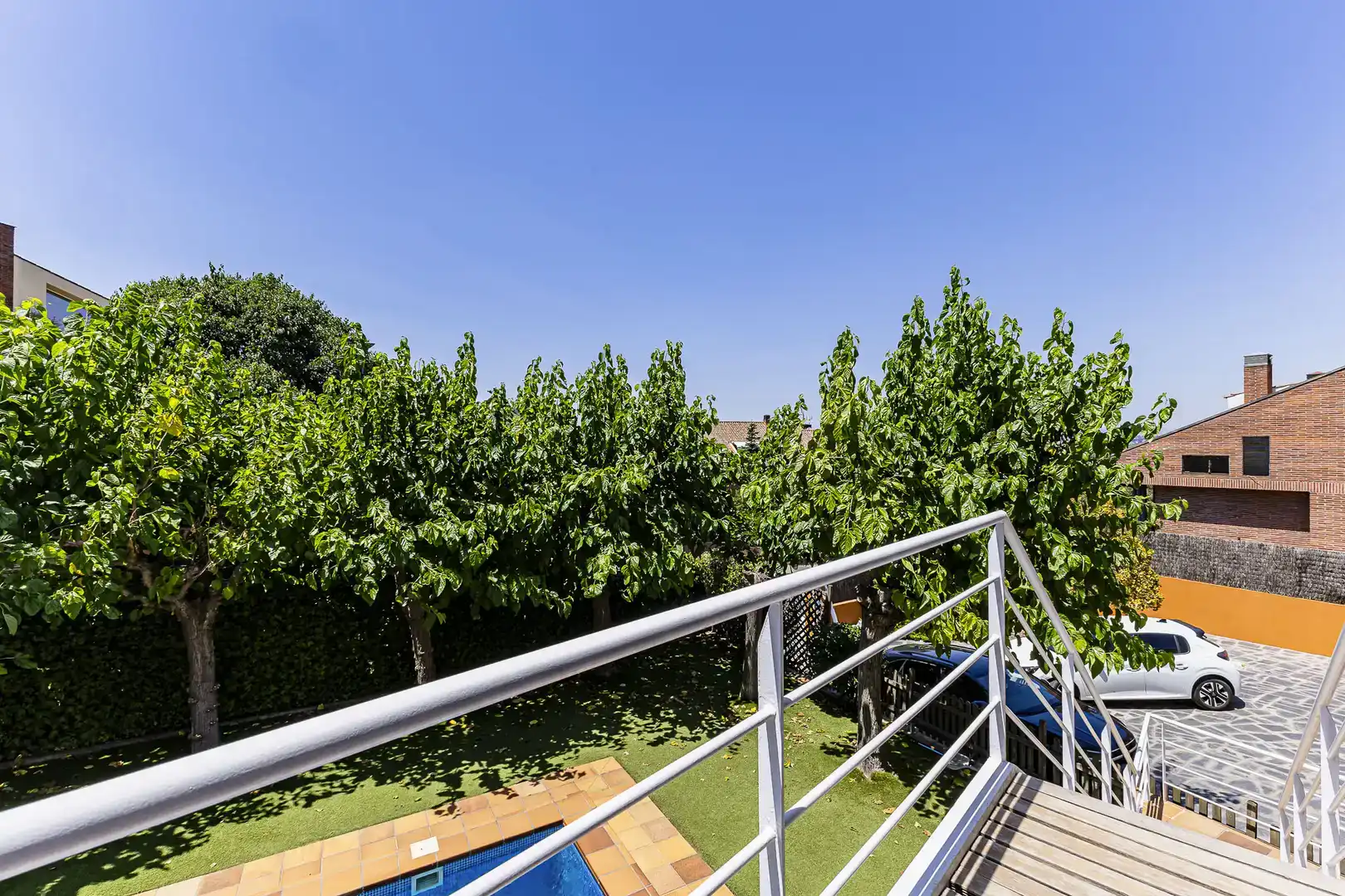 Terraza de Casa o chalet de alquiler en Sant Cugat del Vallès con Aire acondicionado, Jardín privado y Parquet