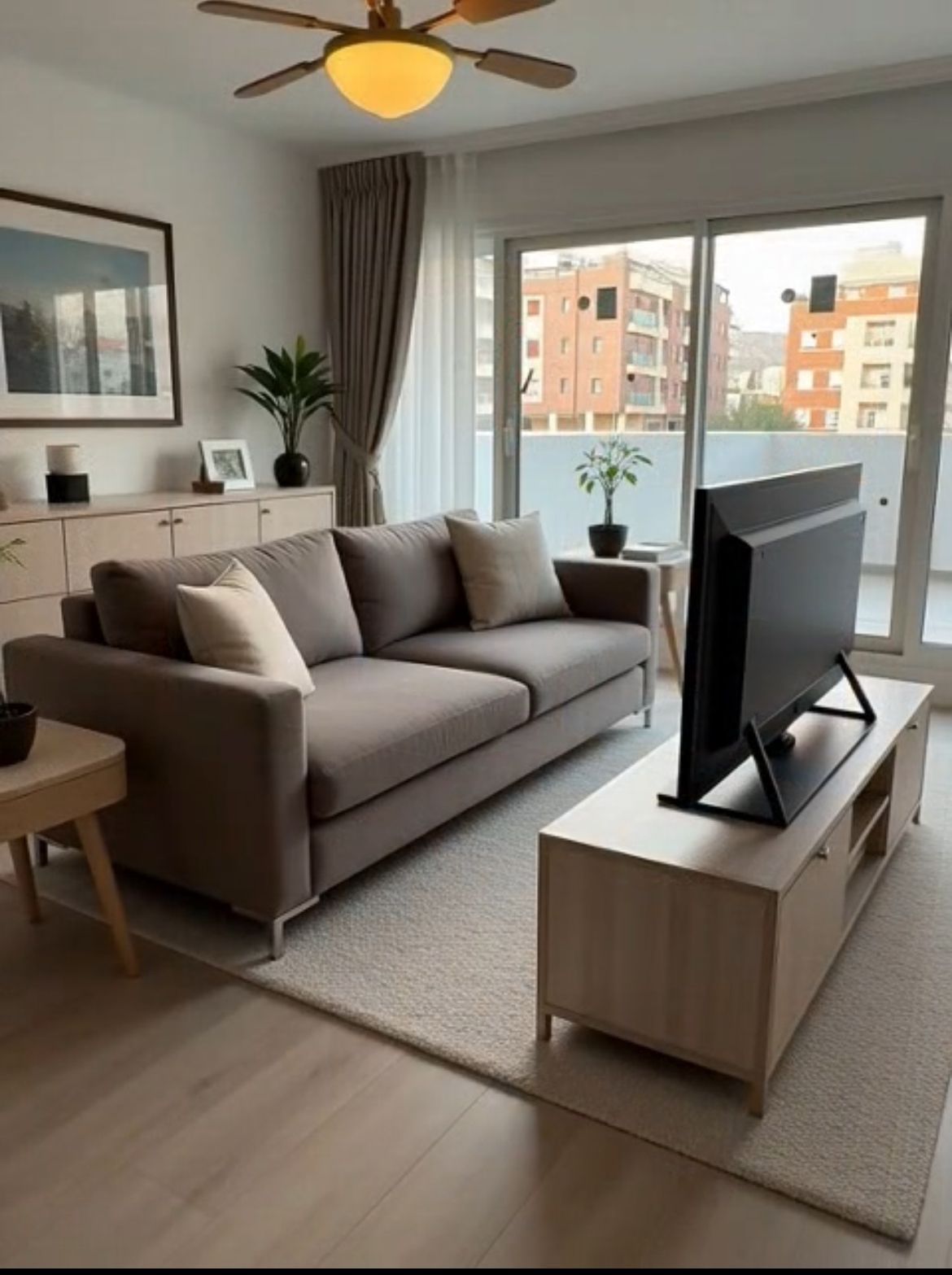 Sala d'estar de Apartament en venda en Roquetas de Mar amb Aire condicionat, Terrassa i Traster