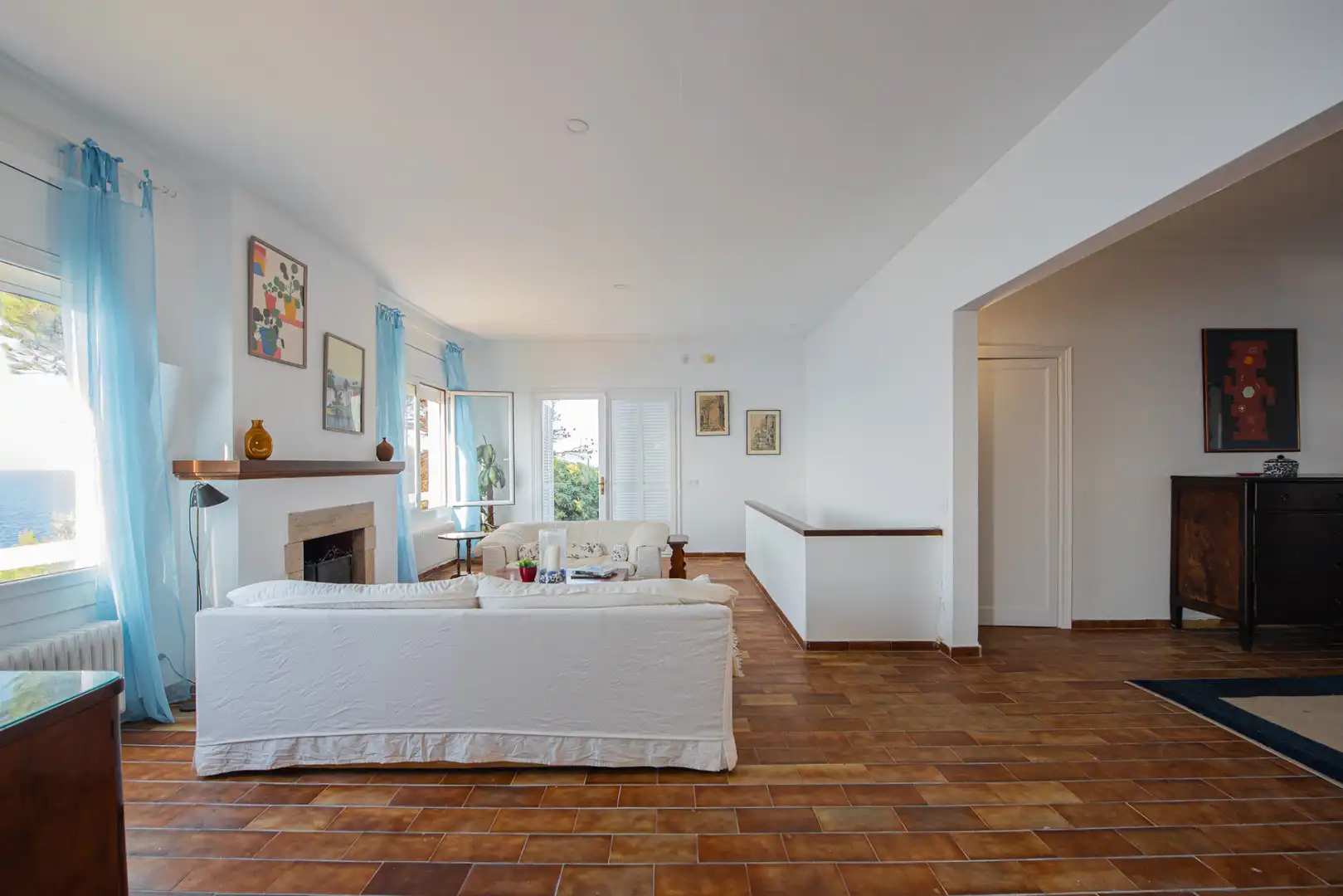 Sala d'estar de Casa o xalet de lloguer en Sant Feliu de Guíxols amb Calefacció, Jardí privat i Moblat