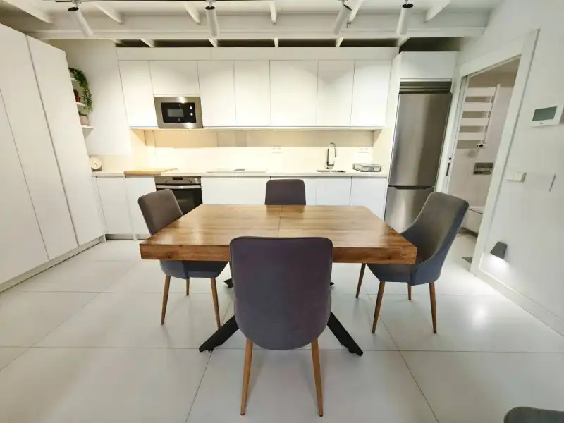 Esszimmer von Wohnung zur Miete in Madrid mit Klimaanlage, Heizung und Privatgarten