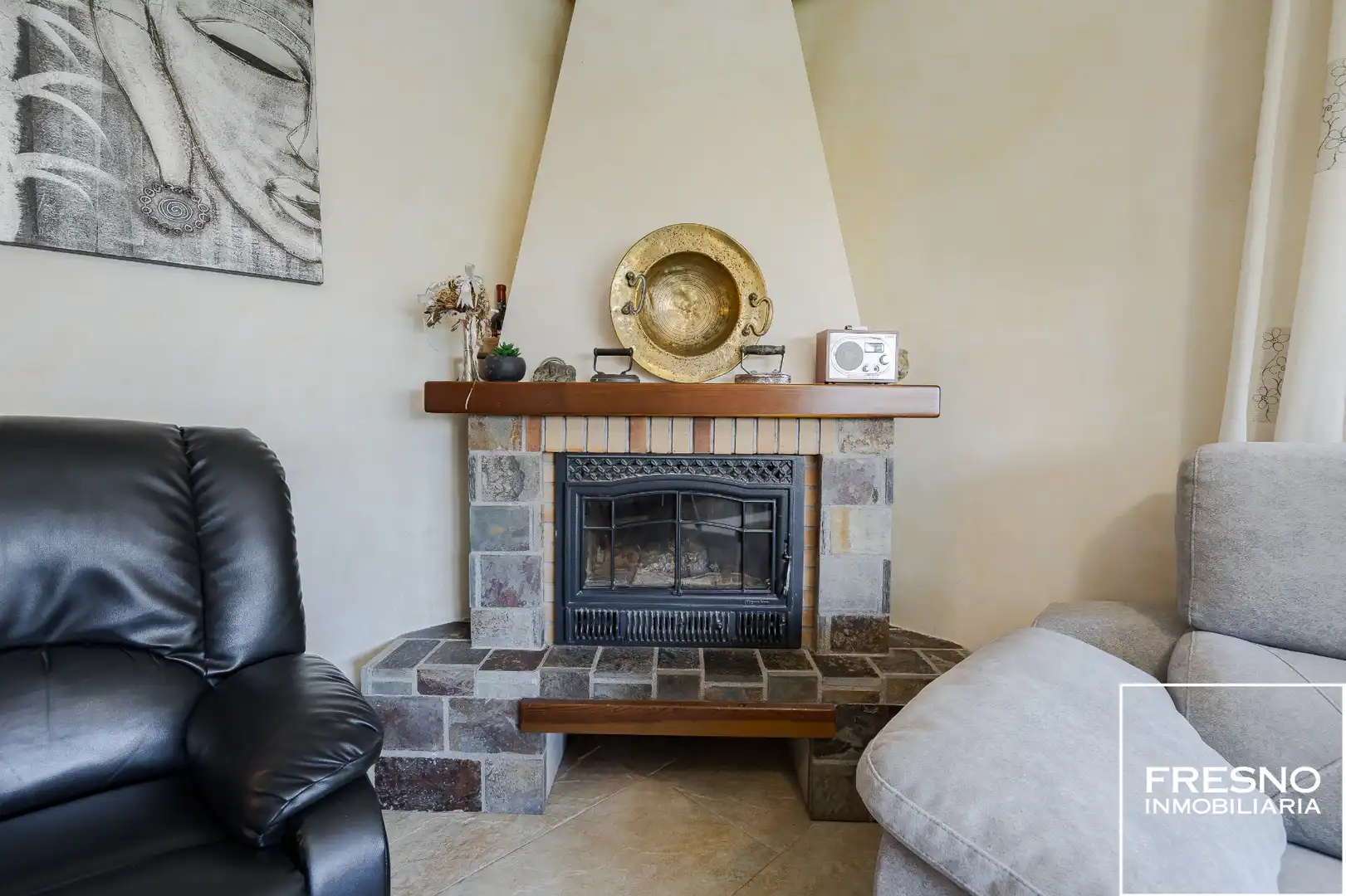 Sala d'estar de Casa o xalet en venda en Cobeña amb Aire condicionat, Calefacció i Jardí privat