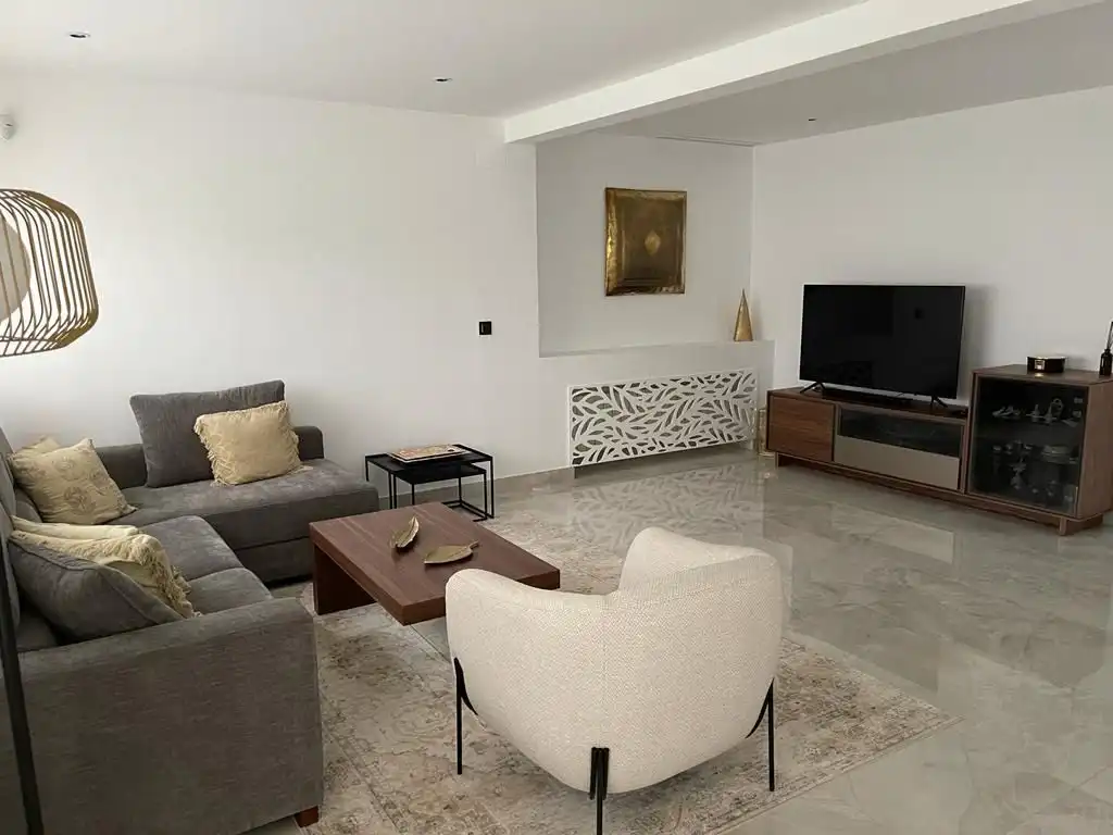 Sala d'estar de Casa o xalet en venda en Sant Joan d'Alacant amb Aire condicionat, Terrassa i Piscina