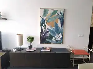 Sala de estar de Apartamento de alquiler en Las Palmas de Gran Canaria con Aire acondicionado, Parquet y Amueblado