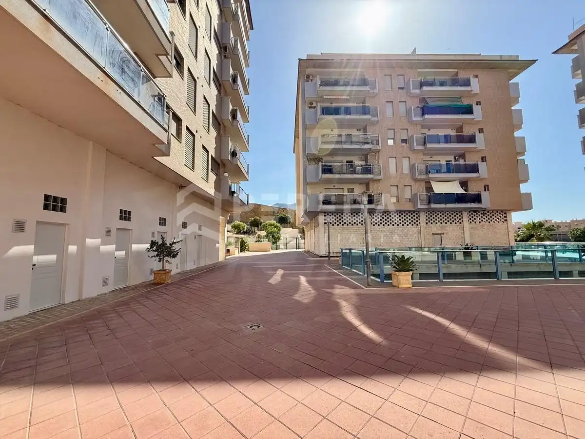 Exterior view of Flat for sale in Roquetas de Mar  with Private garden, Terrace and Community pool