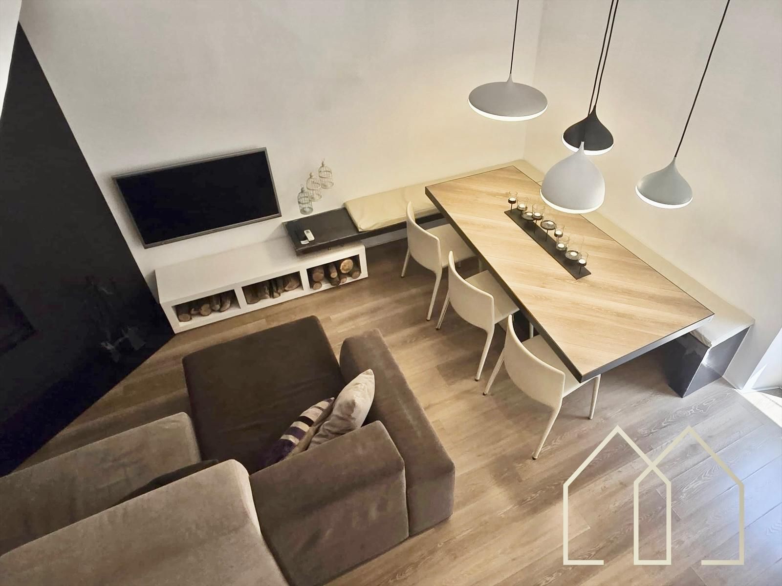 Living room of Attic for sale in Girona Capital  with Air Conditioner, Heating and Terrace