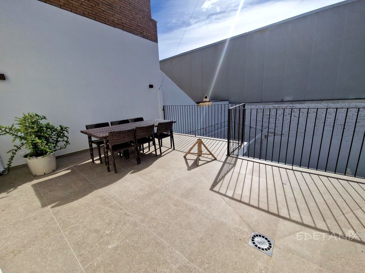 Terrace of Flat to rent in Moncada  with Air Conditioner, Terrace and Furnished