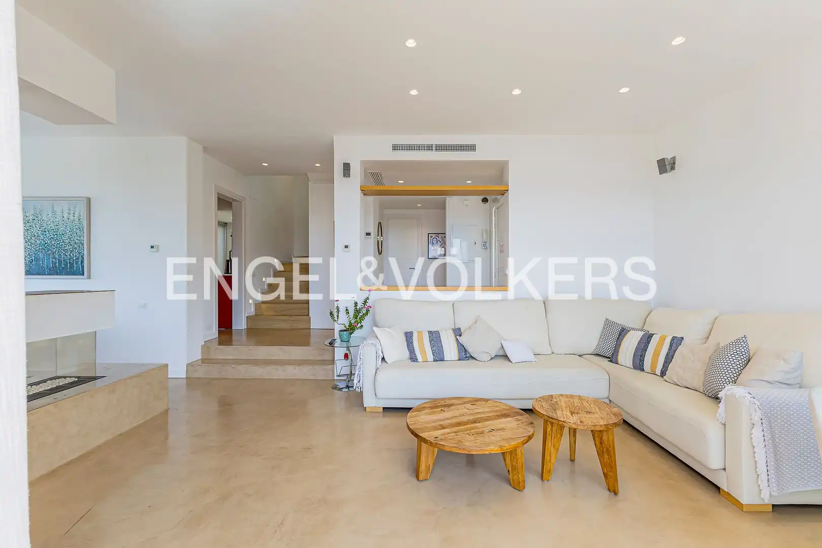 Sala de estar de Casa o chalet en venta en Sitges con Aire acondicionado, Calefacción y Jardín privado