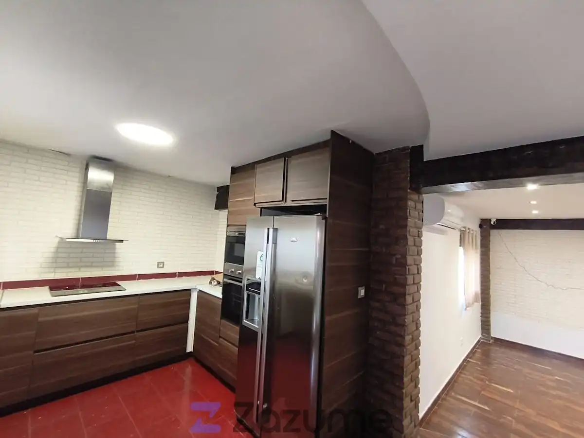 Kitchen of Attic for rent in Valencia  with Air Conditioner, Terrace and Storage room
