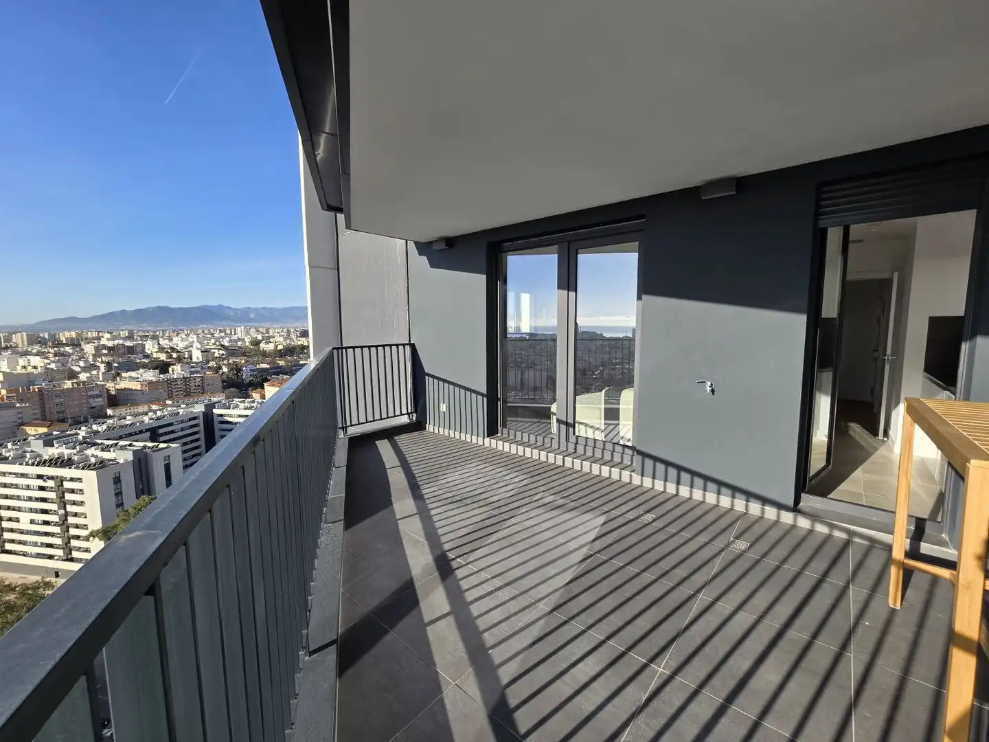 Terrasse von Wohnung zur Miete in Málaga mit Klimaanlage, Heizung und Terrasse