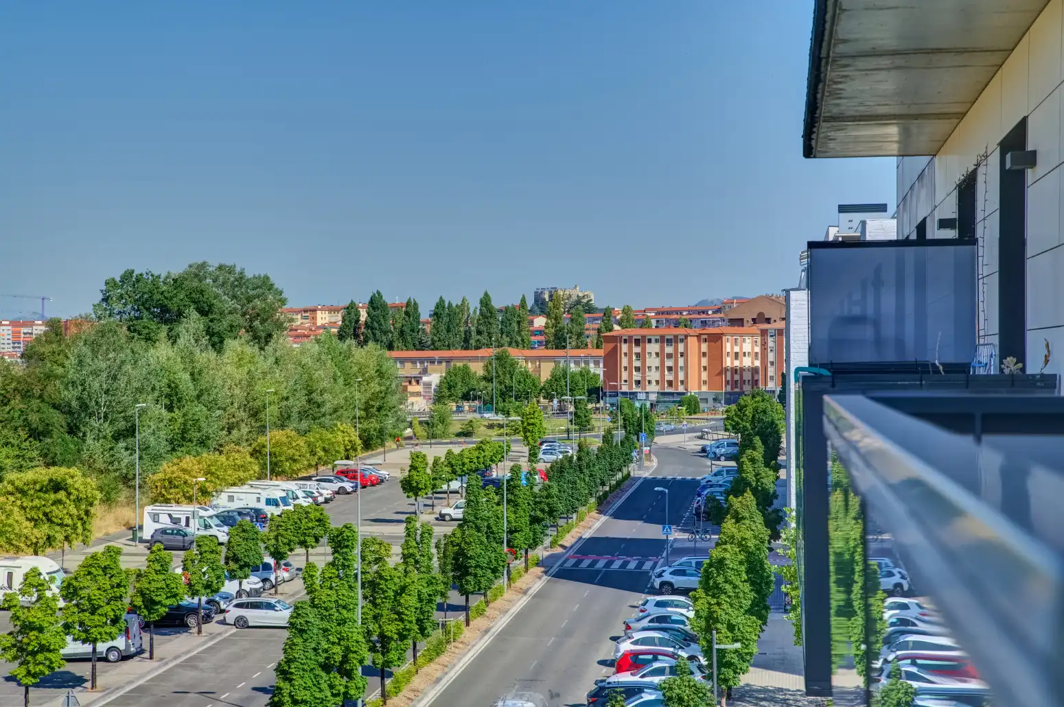 Vista exterior de Pis en venda en  Pamplona / Iruña amb Calefacció, Parquet i Terrassa