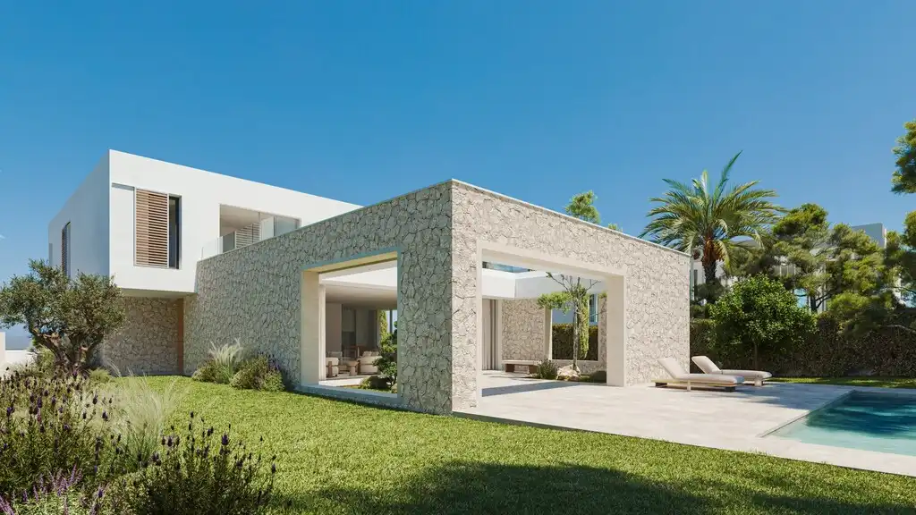 Exterior view of Houses for sale in Calvià  with Air Conditioner, Heating and Private garden