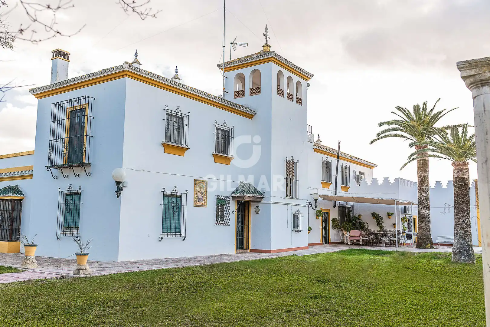 Vista exterior de Casa o chalet en venta en Marchena con Calefacción, Jardín privado y Piscina