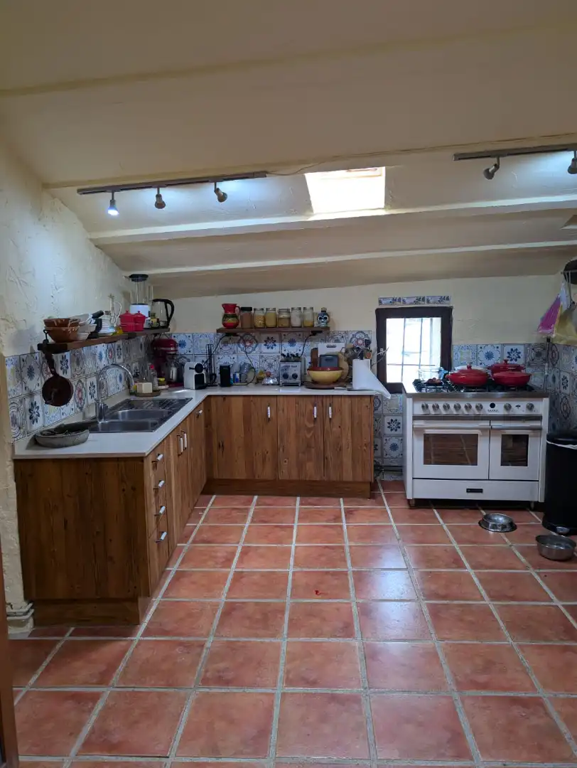Küche von Country house zum Verkauf in El Perelló mit Heizung und Balkon