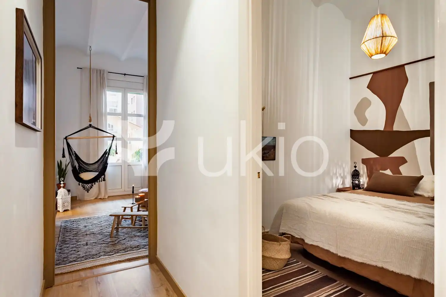 Bedroom of Flat for rent in Barcelona  with Air Conditioner, Heating and Terrace