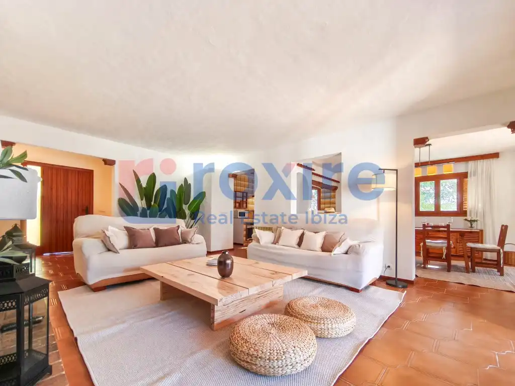 Sala de estar de Casa o chalet de alquiler en Sant Antoni de Portmany con Jardín privado, Terraza y Piscina