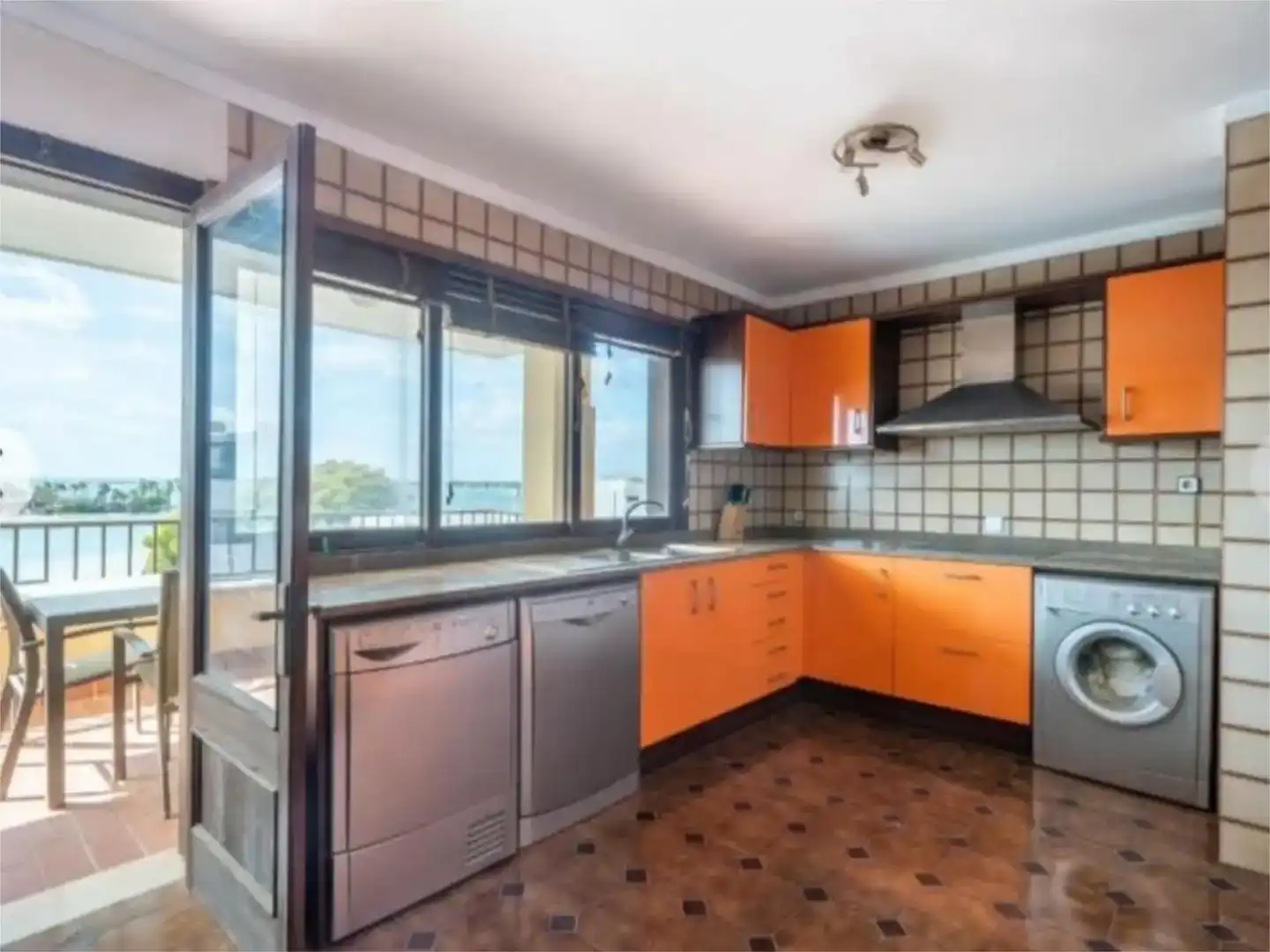 Kitchen of Flat for rent in Alcúdia  with Air Conditioner and Furnished