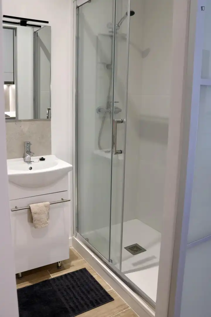 Bathroom of Study for rent in Burjassot  with Air Conditioner, Furnished and Washing machine