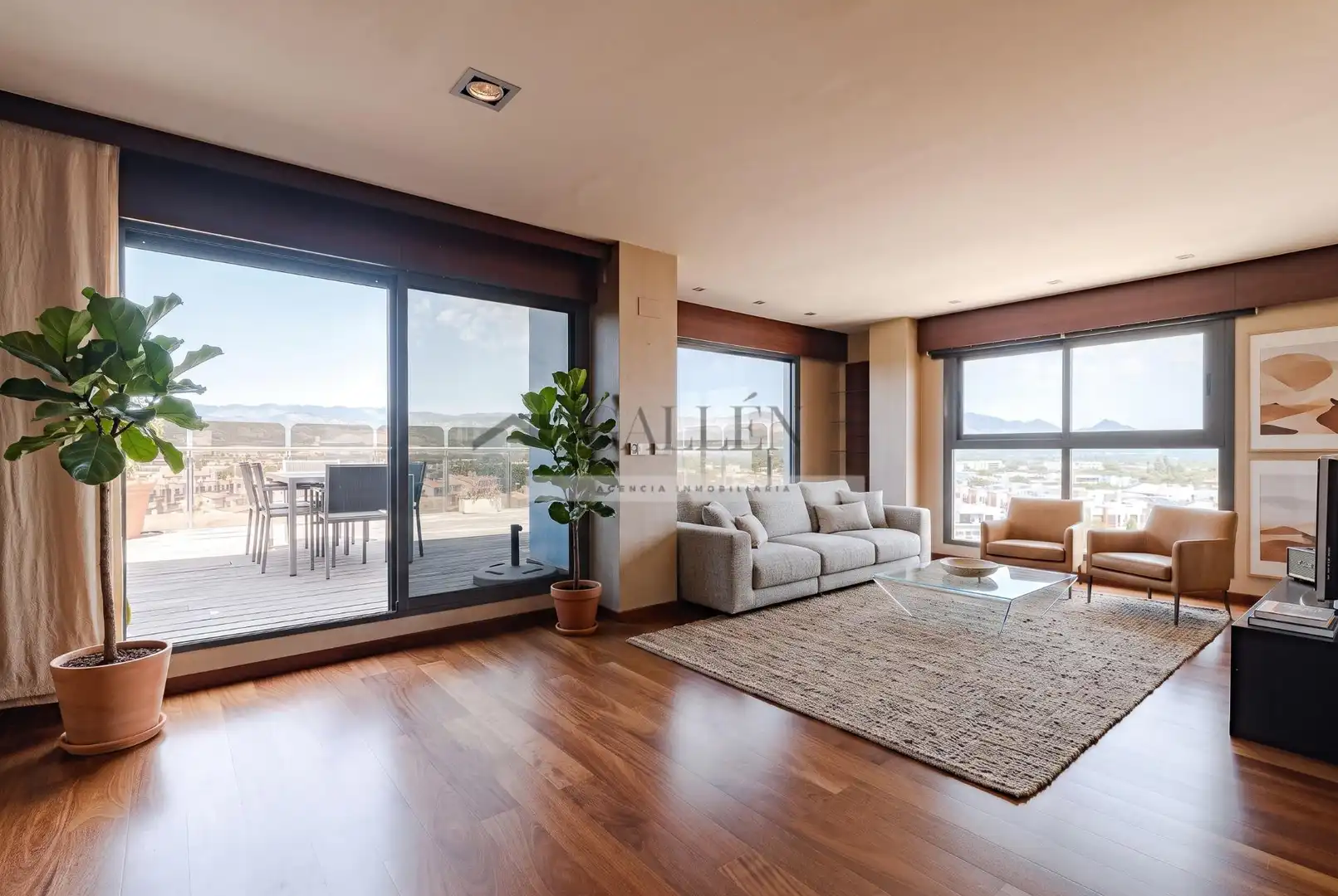 Living room of Attic for sale in Castellón de la Plana / Castelló de la Plana  with Air Conditioner, Heating and Terrace