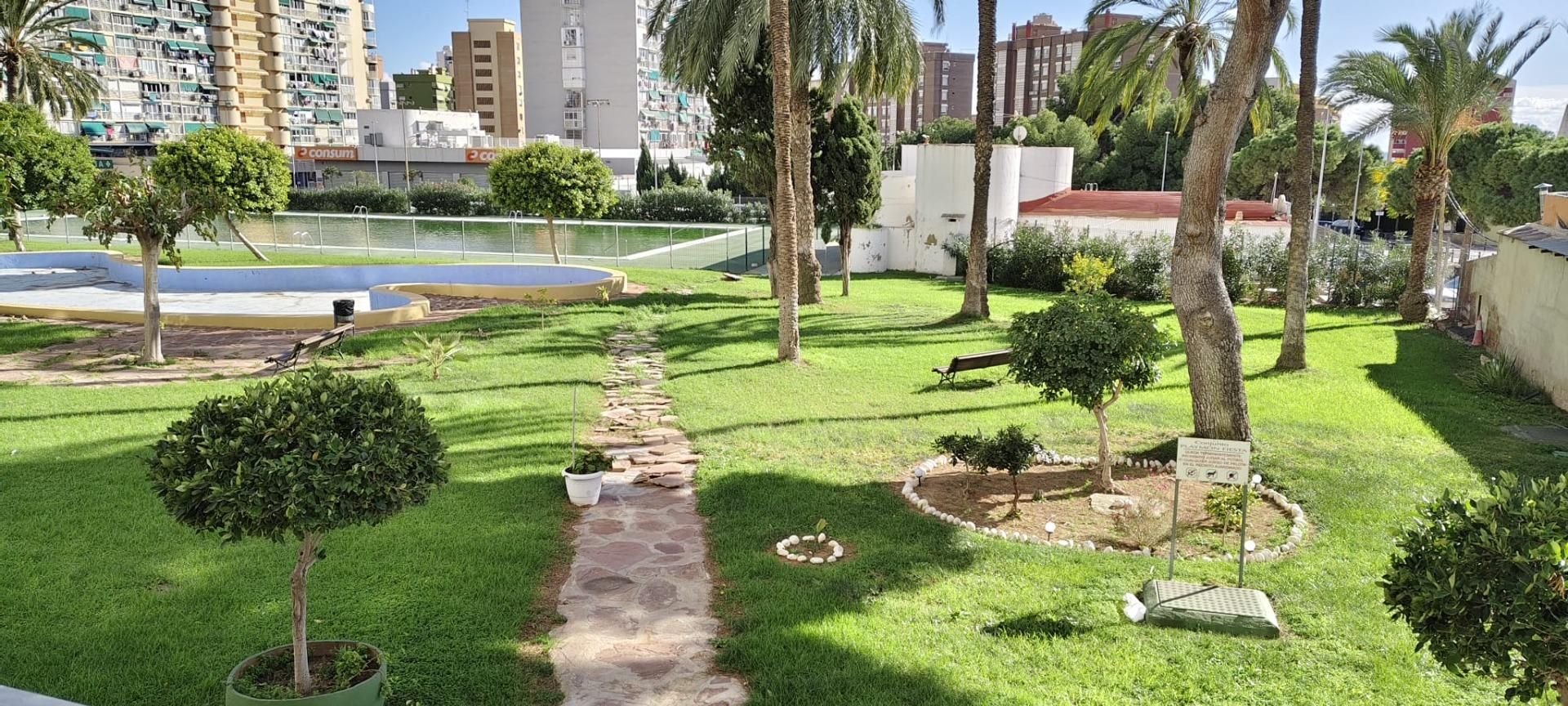 Jardín de Apartamento en venta en Benidorm con Aire acondicionado, Jardín privado y Terraza