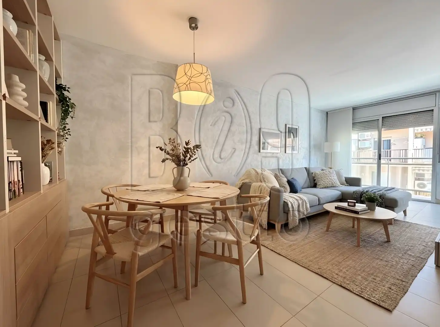 Sala de estar de Piso en venta en La Pobla de Mafumet con Aire acondicionado, Calefacción y Terraza