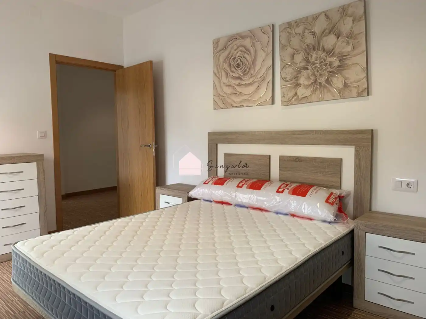Schlafzimmer von Wohnung zur Miete in Mos mit Heizung, Terrasse und Abstellraum