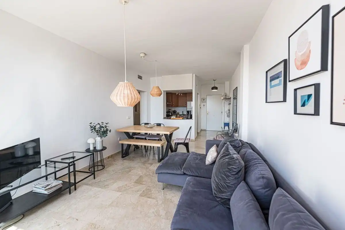 Sala d'estar de Àtic en venda en Manilva amb Aire condicionat, Calefacció i Terrassa