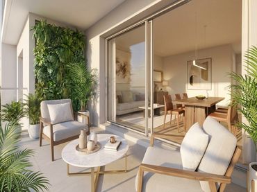 Piso de obra nueva con balcón en venta en Paseo de Colón 40