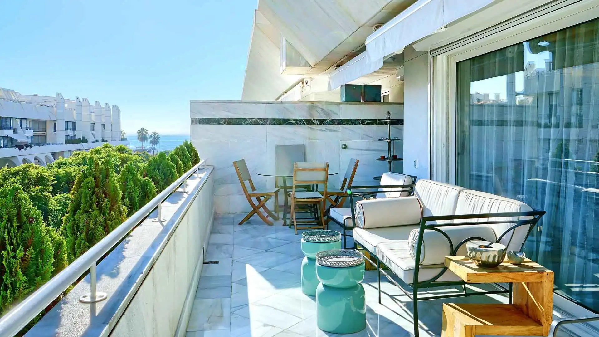 Terrassa de Apartament en venda en Marbella amb Aire condicionat, Terrassa i Piscina