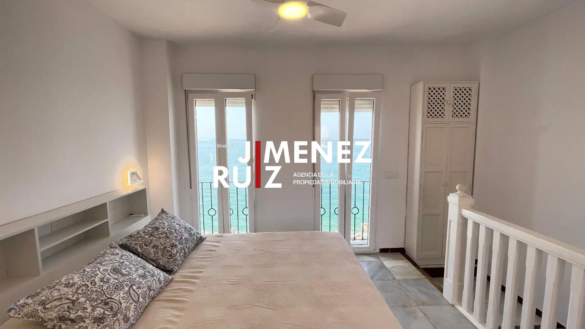 Schlafzimmer von Wohnung zur Miete in El Puerto de Santa María mit Klimaanlage, Terrasse und Balkon
