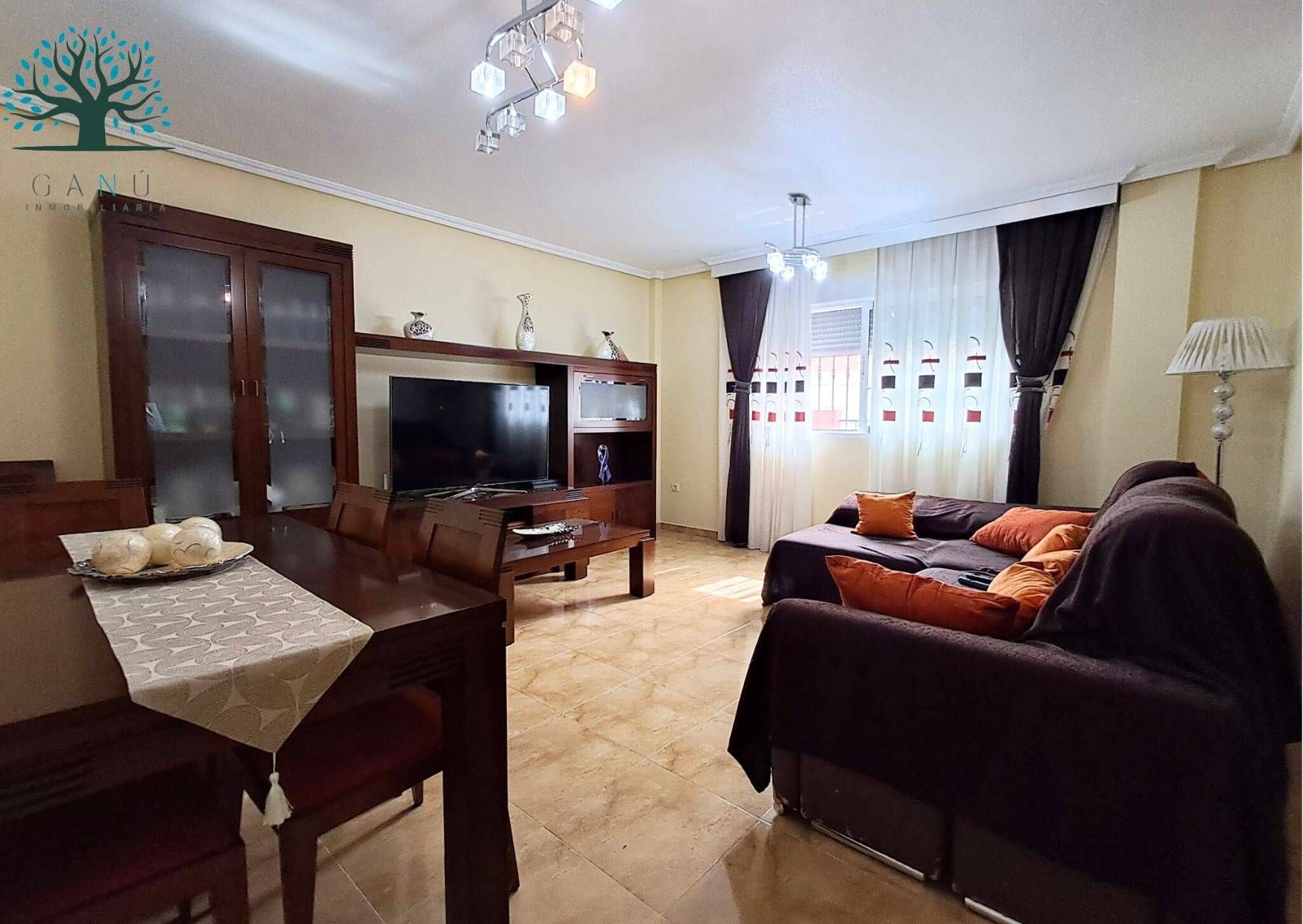Sala de estar de Dúplex en venta en Mazarrón con Aire acondicionado, Jardín privado y Terraza