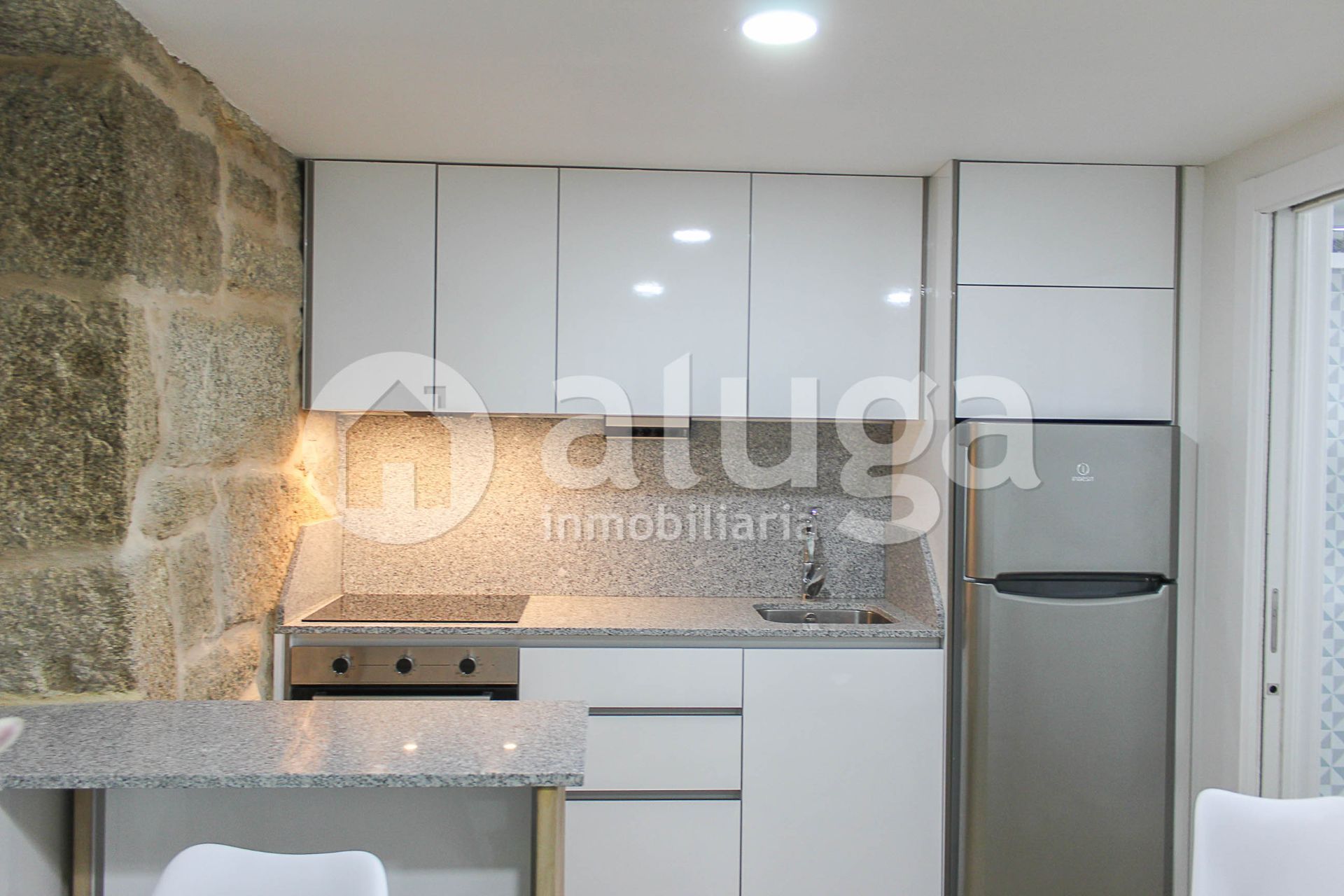 Cuina de Finca rústica de lloguer en Cangas  amb Calefacció i Moblat