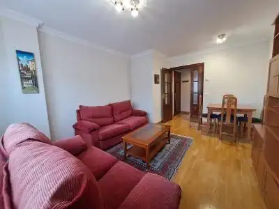 Wohnzimmer von Wohnung zur Miete in Oviedo  mit Parkett und Möbliert