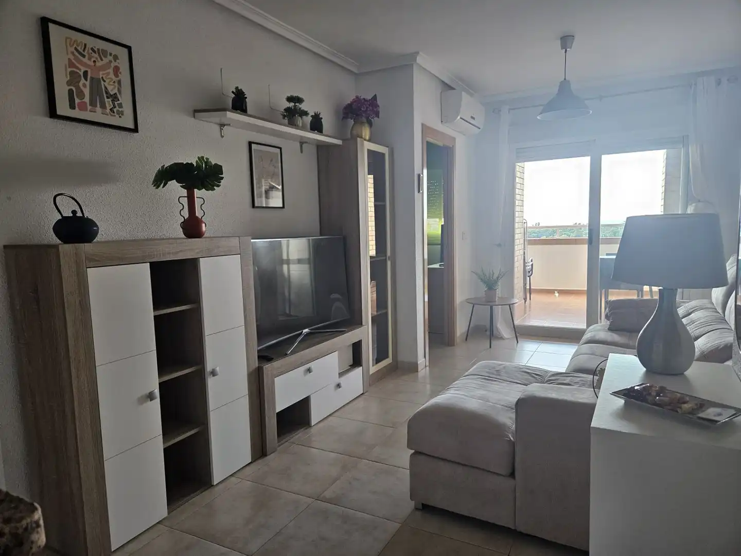 Sala de estar de Apartamento de alquiler en Cabanes con Aire acondicionado, Calefacción y Terraza