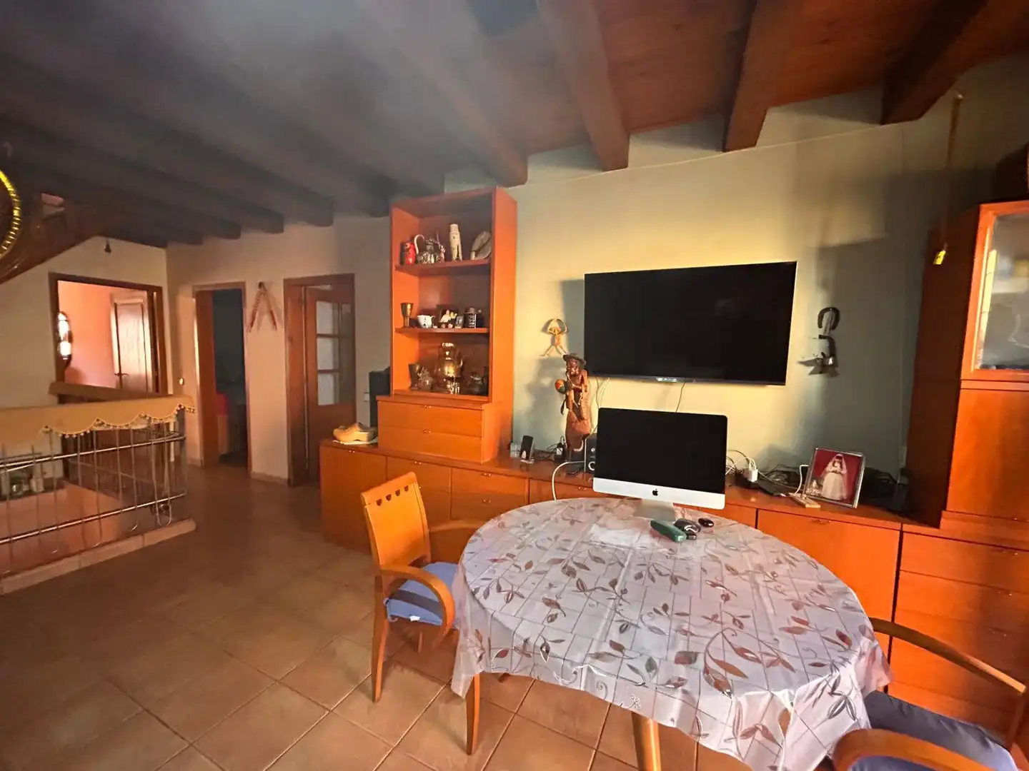 Sala d'estar de Finca rústica en venda en Sant Llorenç Savall amb Calefacció